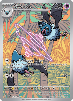 Pokemon White Flare Swoobat - 120