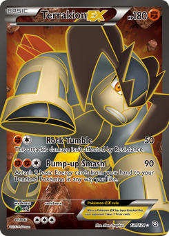 Pokemon Dragons Exalted Terrakion-EX - 121