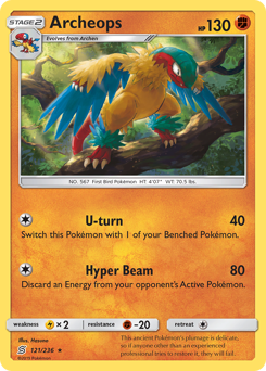 Pokemon Unified Minds Archeops - 121