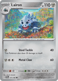 Pokemon Twilight Masquerade Lairon - 121