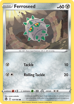 Pokemon Silver Tempest Ferroseed - 121