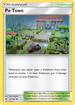 Pokemon Burning Shadows Po Town - 121