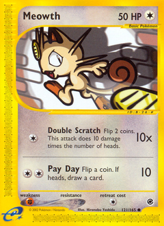 Pokemon Expedition Base Set Meowth - 121