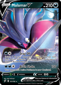 Pokemon Rebel Clash Malamar V - 121