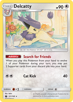Pokemon Celestial Storm Delcatty - 121