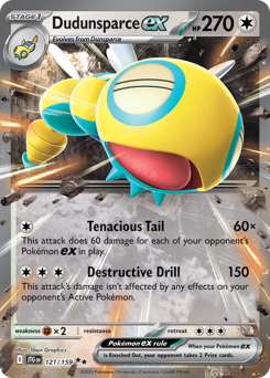 Pokemon Journey Together Dudunsparce ex - 121