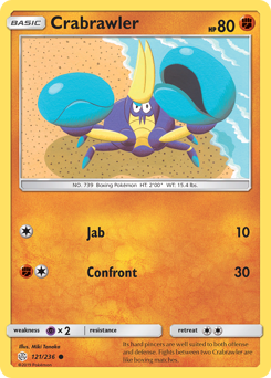 Pokemon Cosmic Eclipse Crabrawler - 121