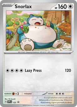 Pokemon Scarlet & Violet Black Star Promos Snorlax - 122