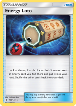 Pokemon Guardians Rising Energy Loto - 122