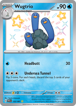Pokemon Paldean Fates Wugtrio - 122