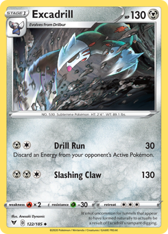 Pokemon Vivid Voltage Excadrill - 122