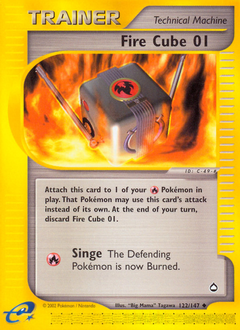 Pokemon Aquapolis Fire Cube 01 - 122