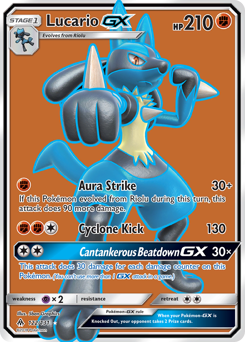 Pokemon Forbidden Light Lucario-GX - 122
