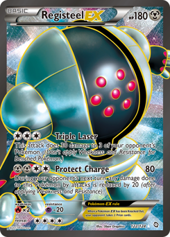 Pokemon Dragons Exalted Registeel-EX - 122