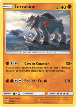 Pokemon Unified Minds Terrakion - 122