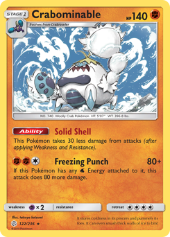 Pokemon Cosmic Eclipse Crabominable - 122