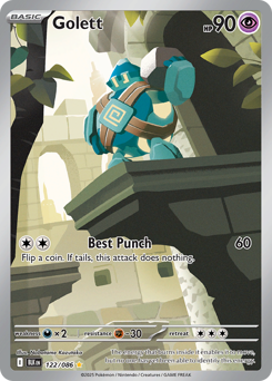 Pokemon Black Bolt Golett - 122