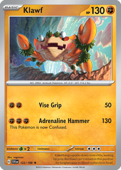 Pokemon Scarlet & Violet Klawf - 122