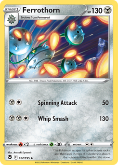 Pokemon Silver Tempest Ferrothorn - 122