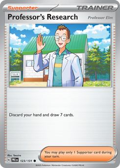 Pokemon Prismatic Evolutions Professor's Research - 123