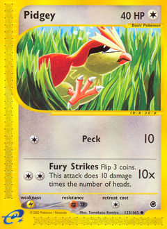 Pokemon Expedition Base Set Pidgey - 123