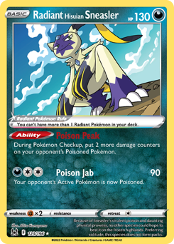 Pokemon Lost Origin Radiant Hisuian Sneasler - 123