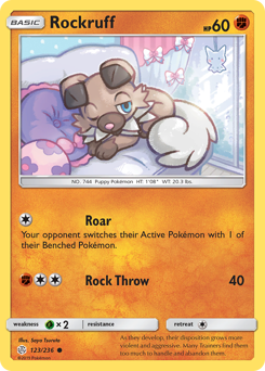 Pokemon Cosmic Eclipse Rockruff - 123