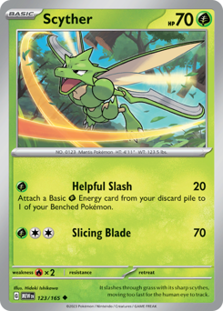Pokemon 151 Scyther - 123