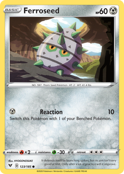 Pokemon Vivid Voltage Ferroseed - 123