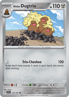 Pokemon Surging Sparks Alolan Dugtrio - 123