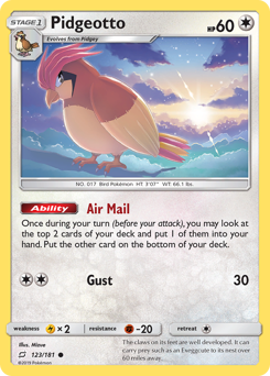 Pokemon Team Up Pidgeotto - 123