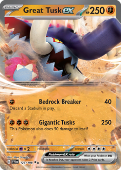 Pokemon Scarlet & Violet Great Tusk ex - 123