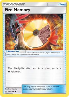 Pokemon Ultra Prism Fire Memory - 123