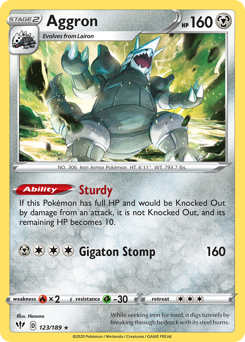 Pokemon Darkness Ablaze Aggron - 123
