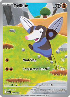 Pokemon Black Bolt Drilbur - 124