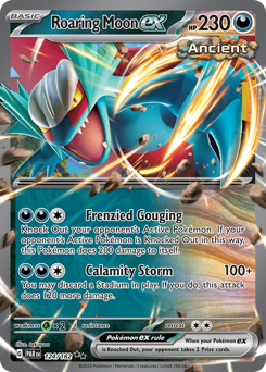 Pokemon Paradox Rift Roaring Moon ex - 124