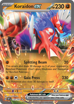 Pokemon Obsidian Flames Koraidon ex - 124