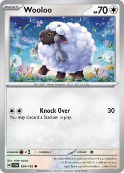 Pokemon Stellar Crown Wooloo - 124