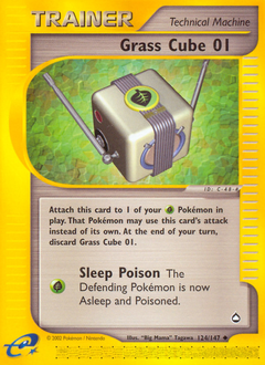 Pokemon Aquapolis Grass Cube 01 - 124