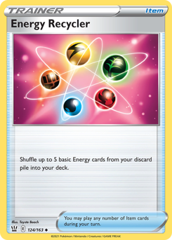 Pokemon Battle Styles Energy Recycler - 124
