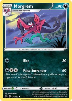 Pokemon Rebel Clash Morgrem - 124