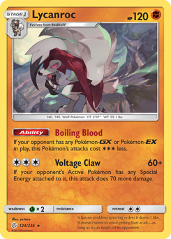 Pokemon Cosmic Eclipse Lycanroc - 124