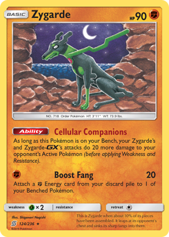 Pokemon Unified Minds Zygarde - 124