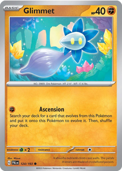 Pokemon Paldea Evolved Glimmet - 124
