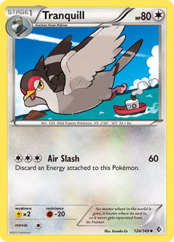 Pokemon Boundaries Crossed Tranquill - 124
