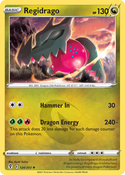 Pokemon Evolving Skies Regidrago - 124