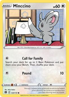 Pokemon Brilliant Stars Minccino - 124
