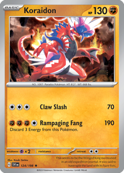 Pokemon Scarlet & Violet Koraidon - 124