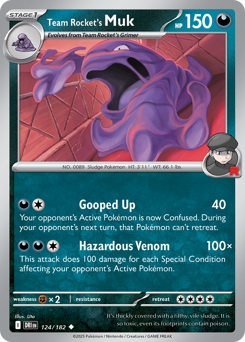Pokemon Destined Rivals Team Rocket's Muk - 124