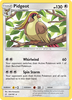 Pokemon Team Up Pidgeot - 124